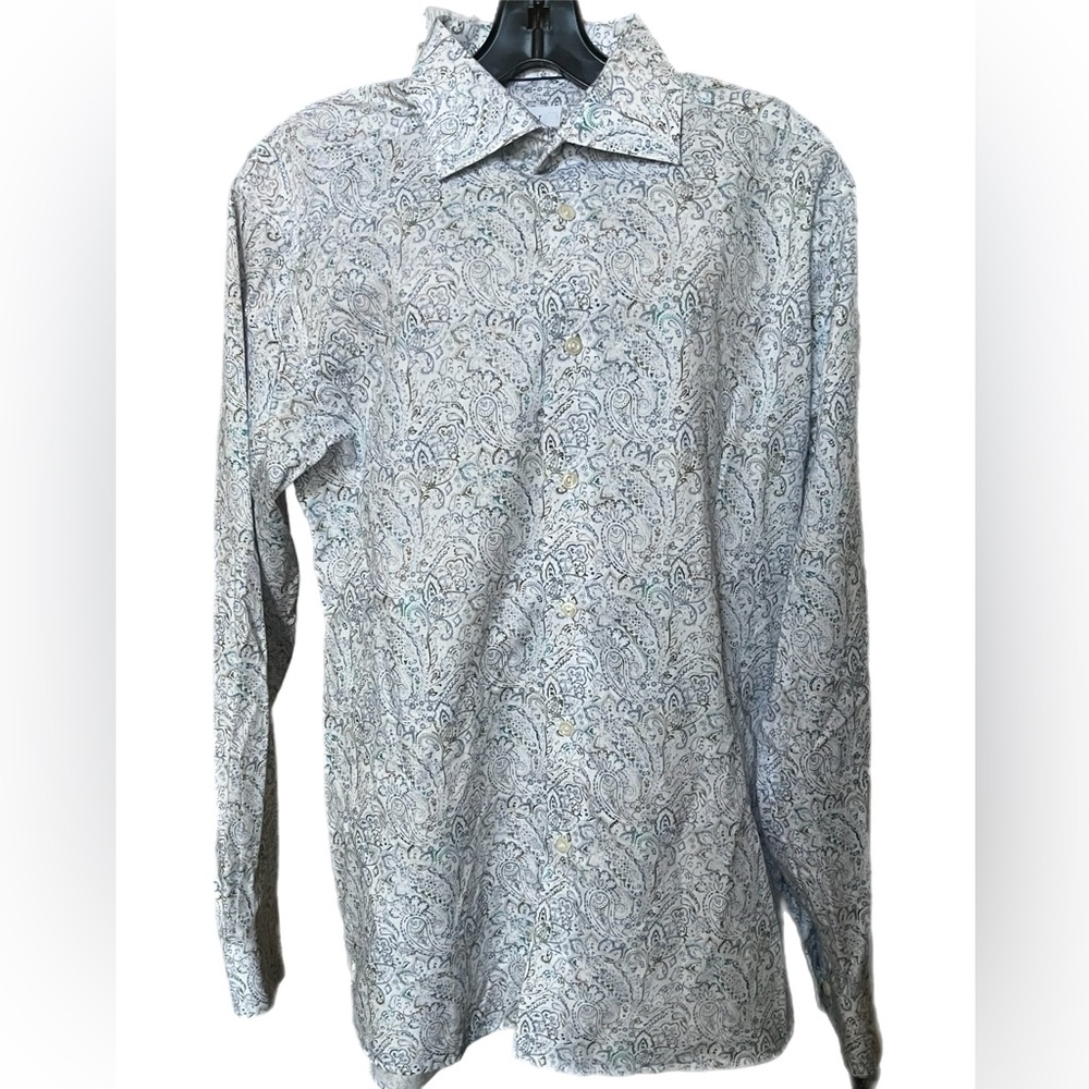 Eton Light Blue Paisley Dress Shirt